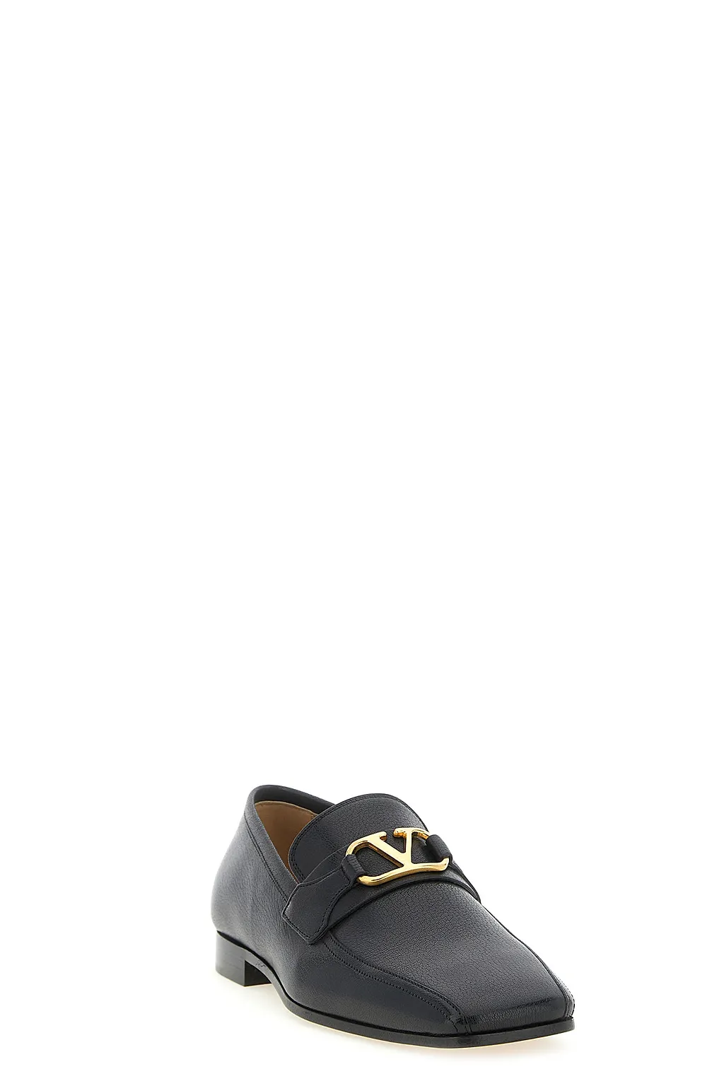 Valentino Vlogo Signature Square Toe Loafers