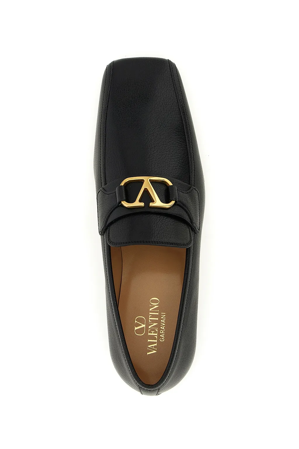 Valentino Vlogo Signature Square Toe Loafers