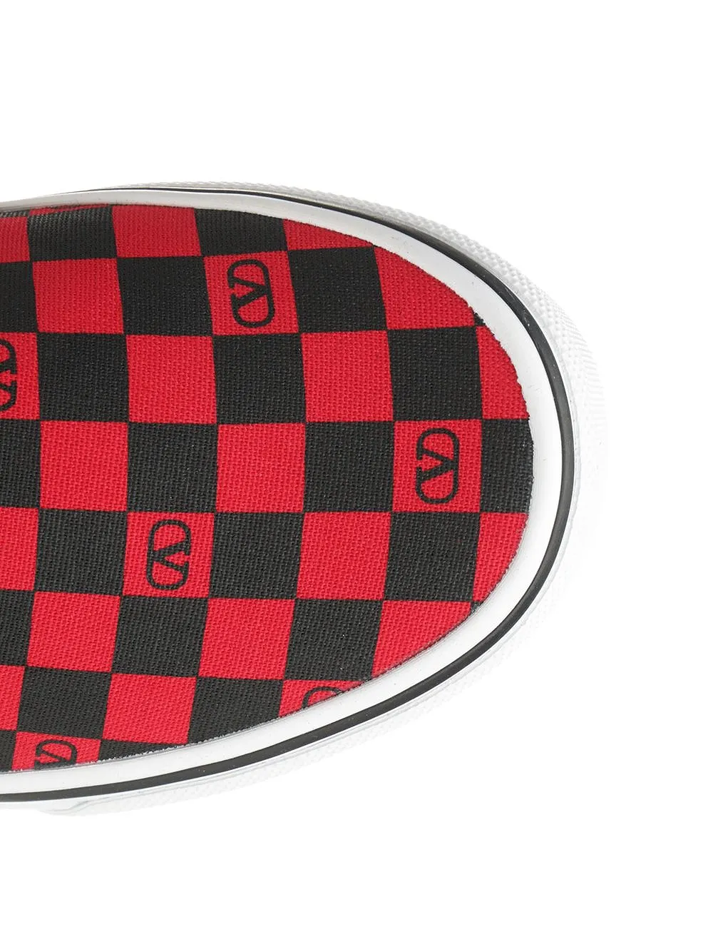 Valentino X Vans Checkerboard Printed Slip-On Sneakers