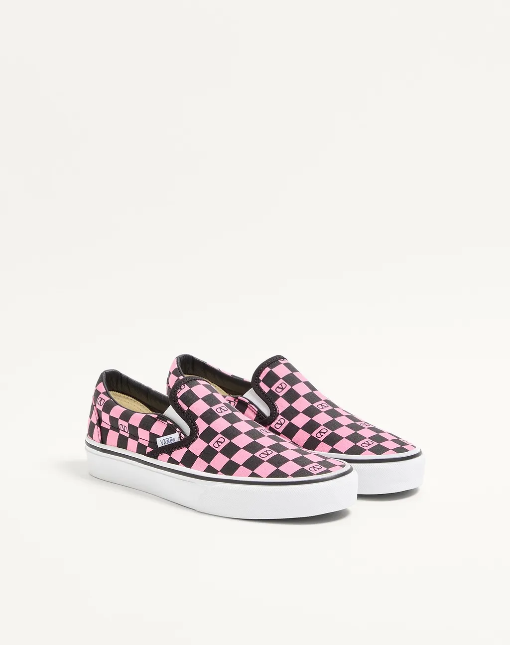 Valentino Garavani X Vans Checkerboard Printed Slip-On Sneakers