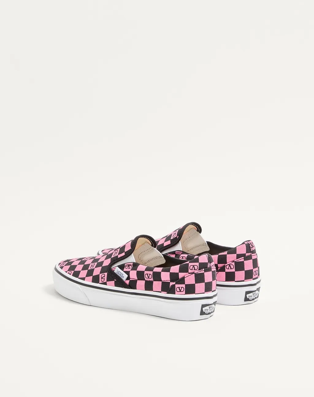 Valentino Garavani X Vans Checkerboard Printed Slip-On Sneakers