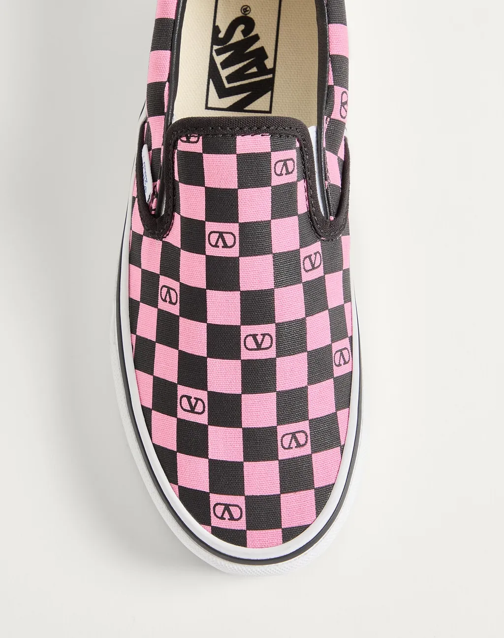 Valentino Garavani X Vans Checkerboard Printed Slip-On Sneakers