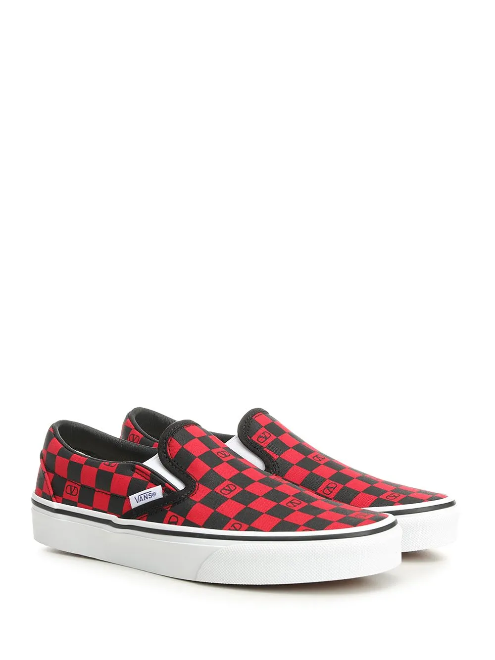 Valentino X Vans Checkerboard Printed Slip-On Sneakers