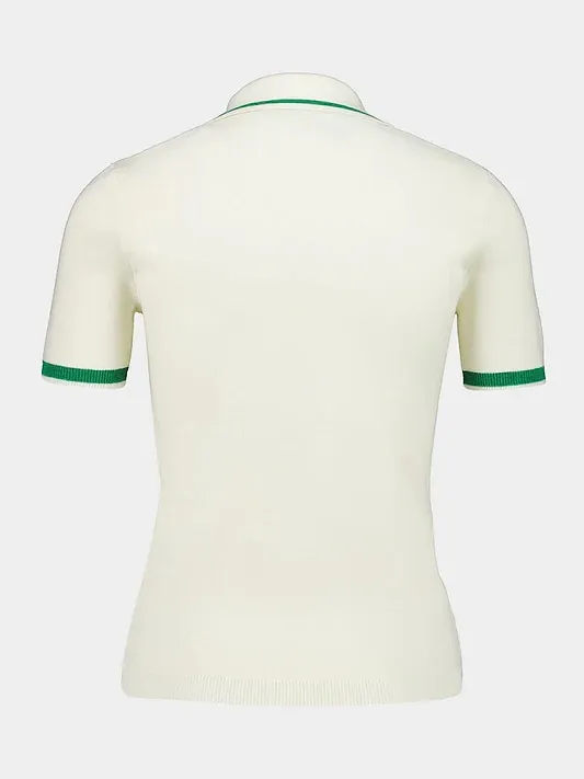 Valentino Zip Detailed Short-Sleeved Knitted Top