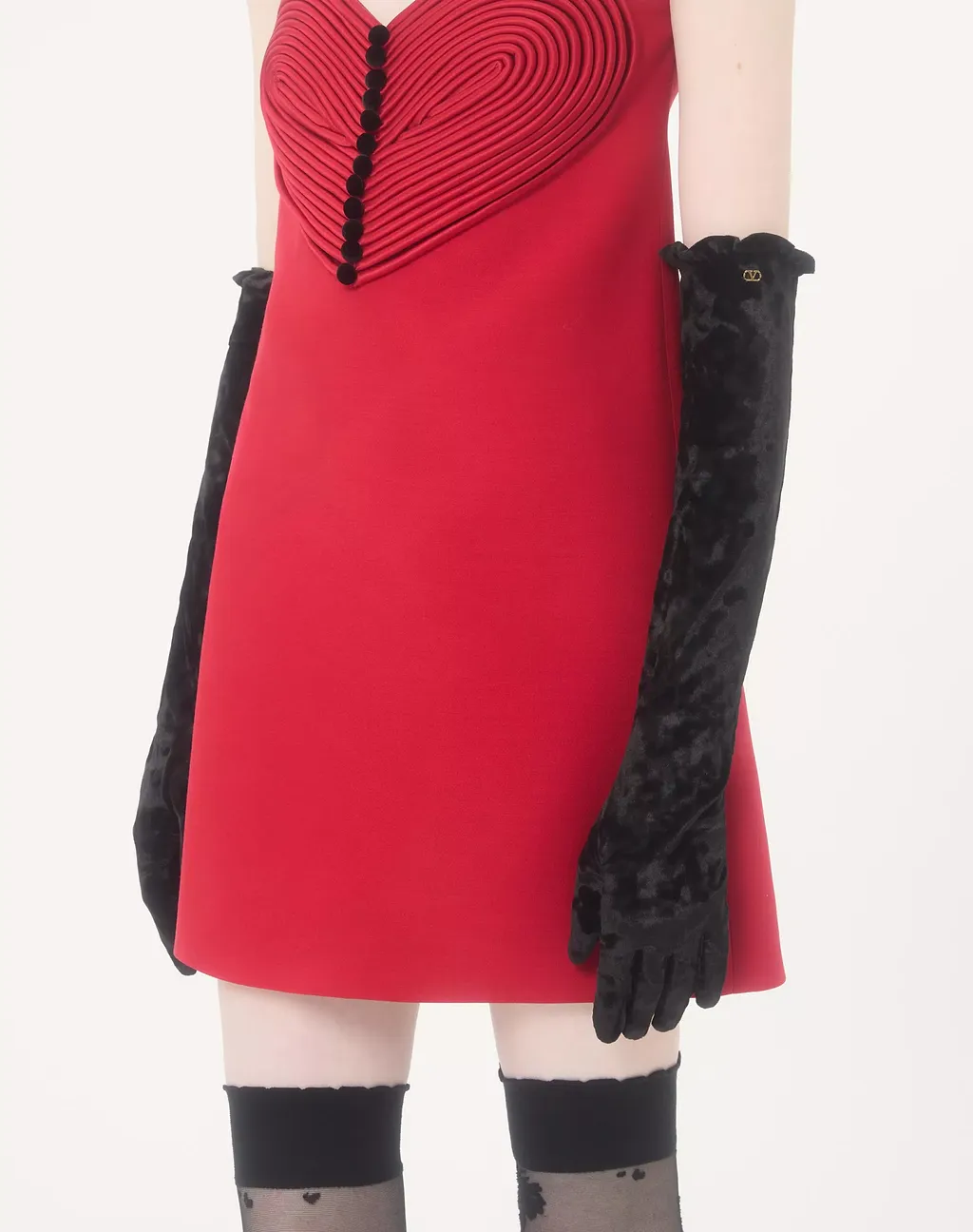 Vlogo Signature Long Chenille Gloves