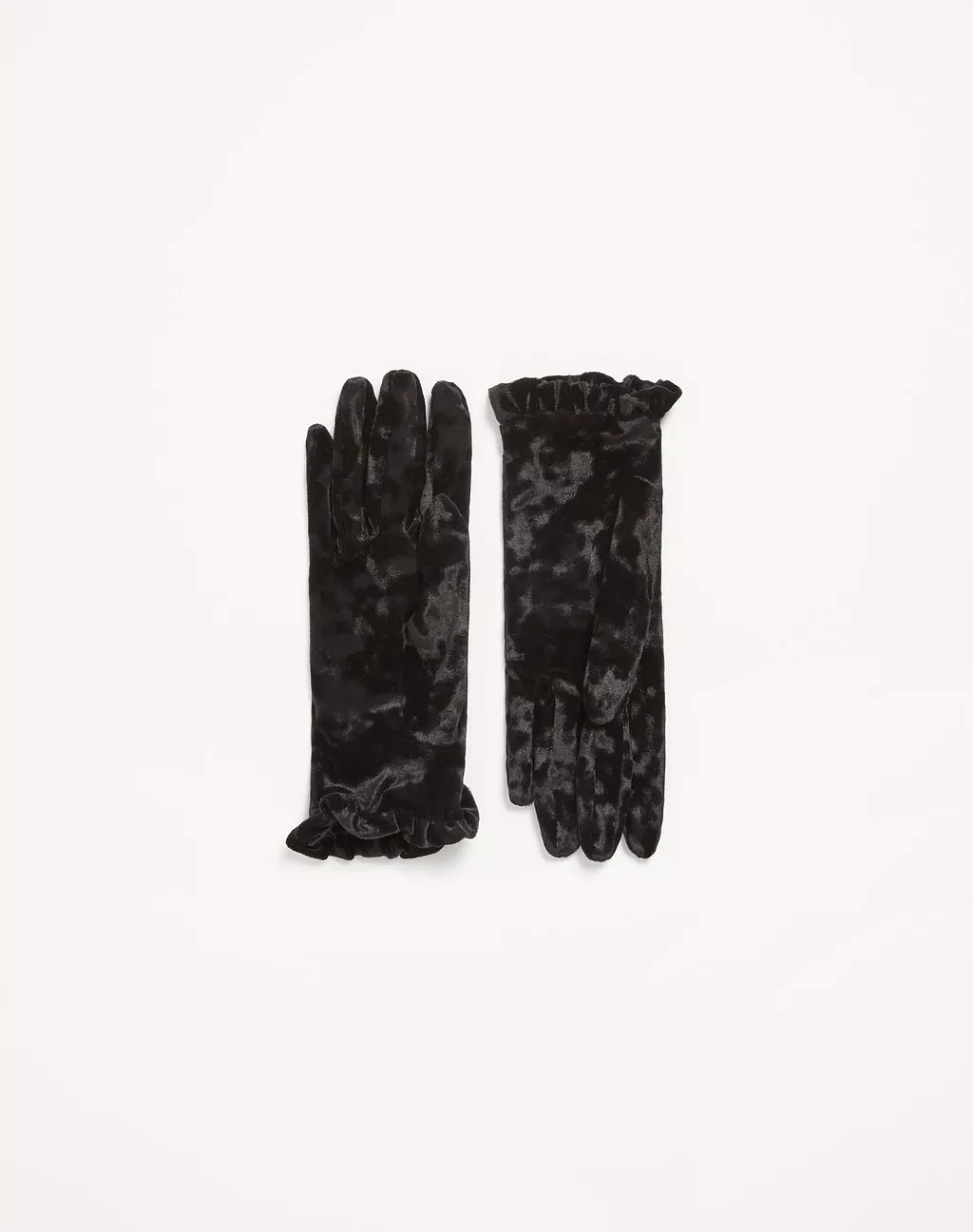 Vlogo-Signature Ruffled Gloves