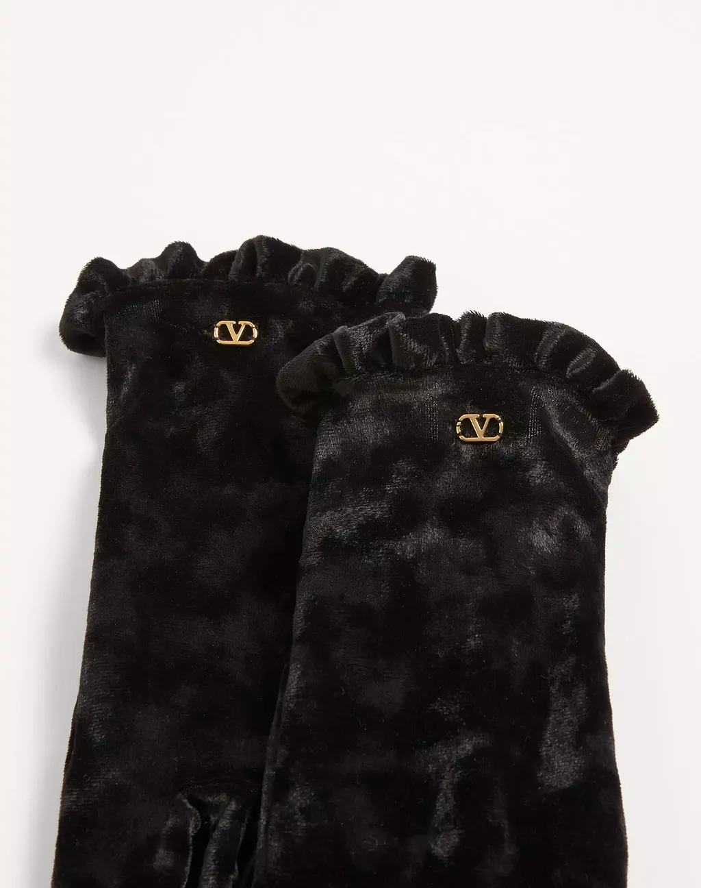 Vlogo-Signature Ruffled Gloves