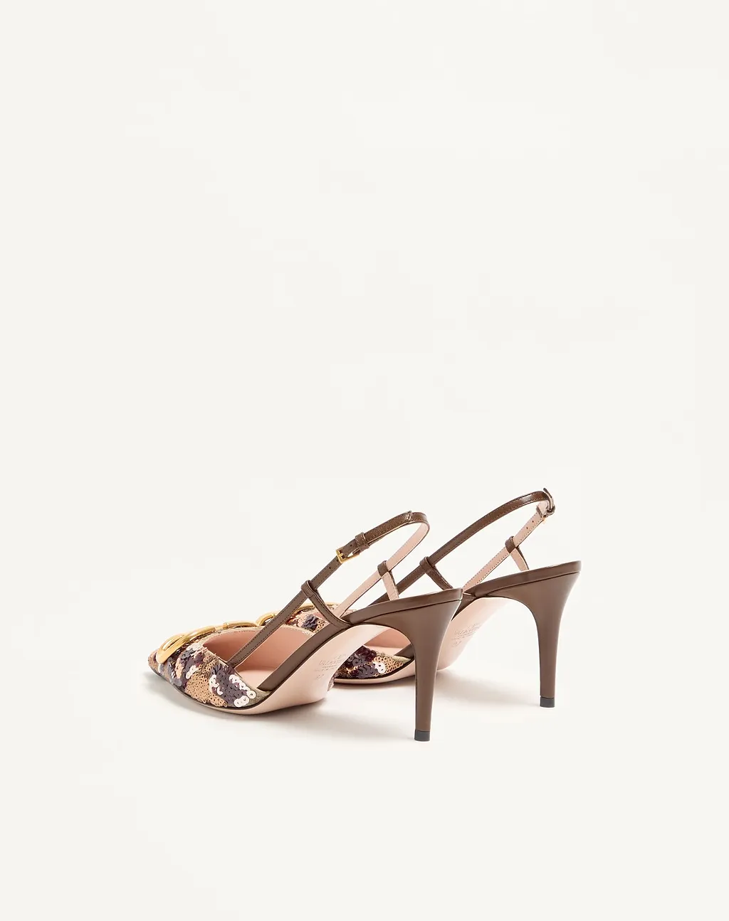 Vlogo Signature Slingback DÉColleté With Animalier Embroidery 80Mm