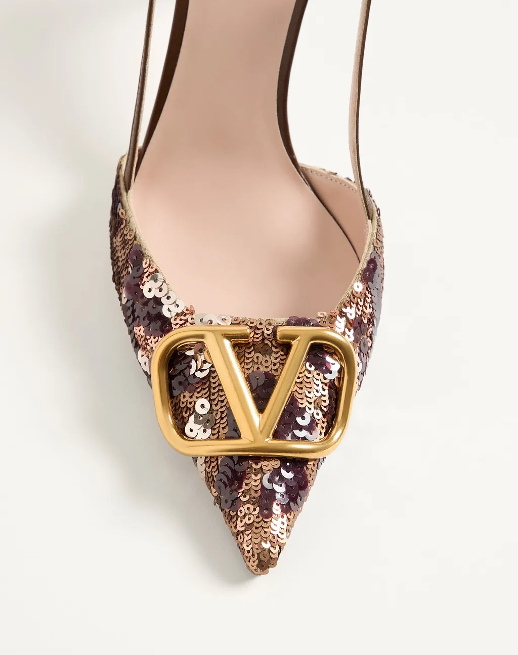 Vlogo Signature Slingback DÉColleté With Animalier Embroidery 80Mm