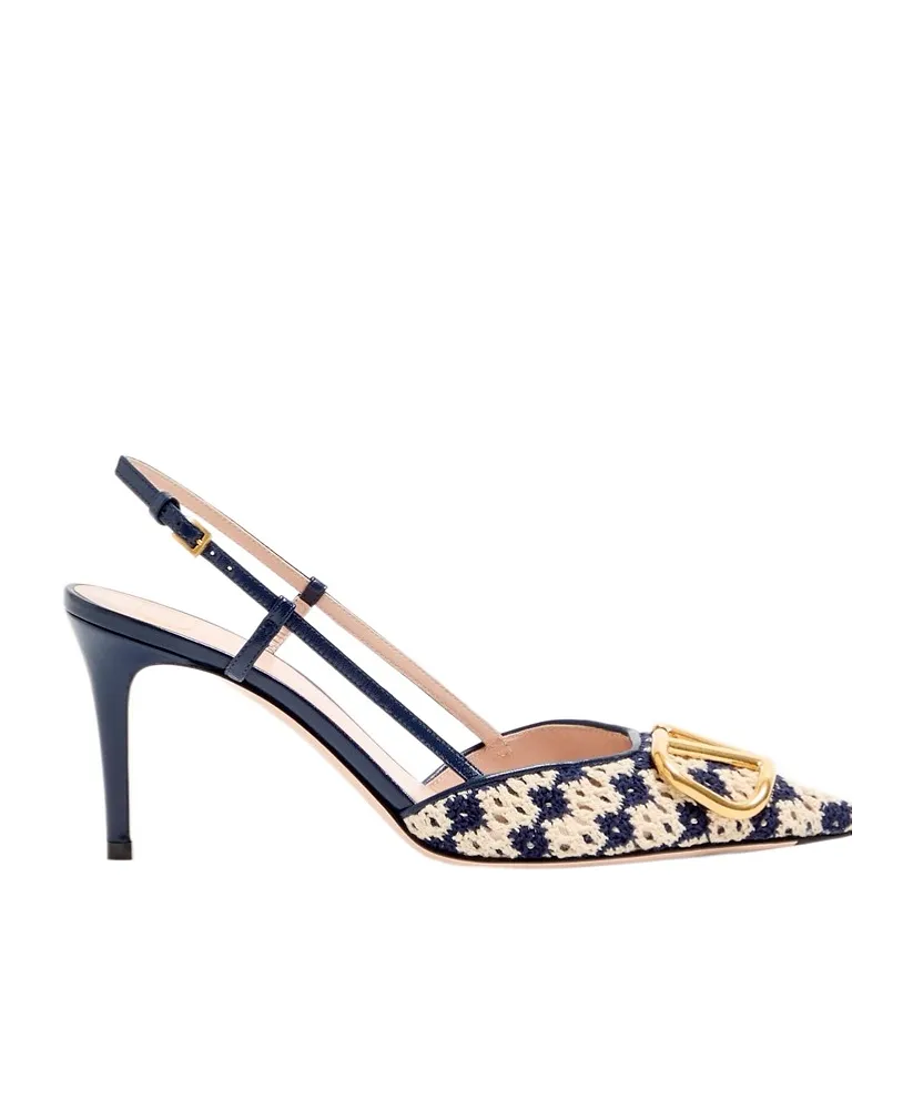 Valentino Vlogo Signature Slingback Pumps