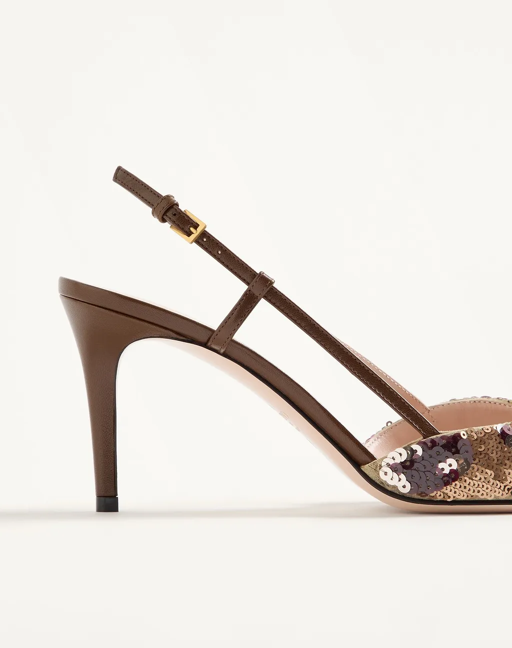 Vlogo Signature Slingback DÉColleté With Animalier Embroidery 80Mm