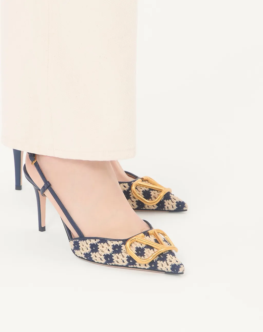 Valentino Vlogo Signature Slingback Pumps