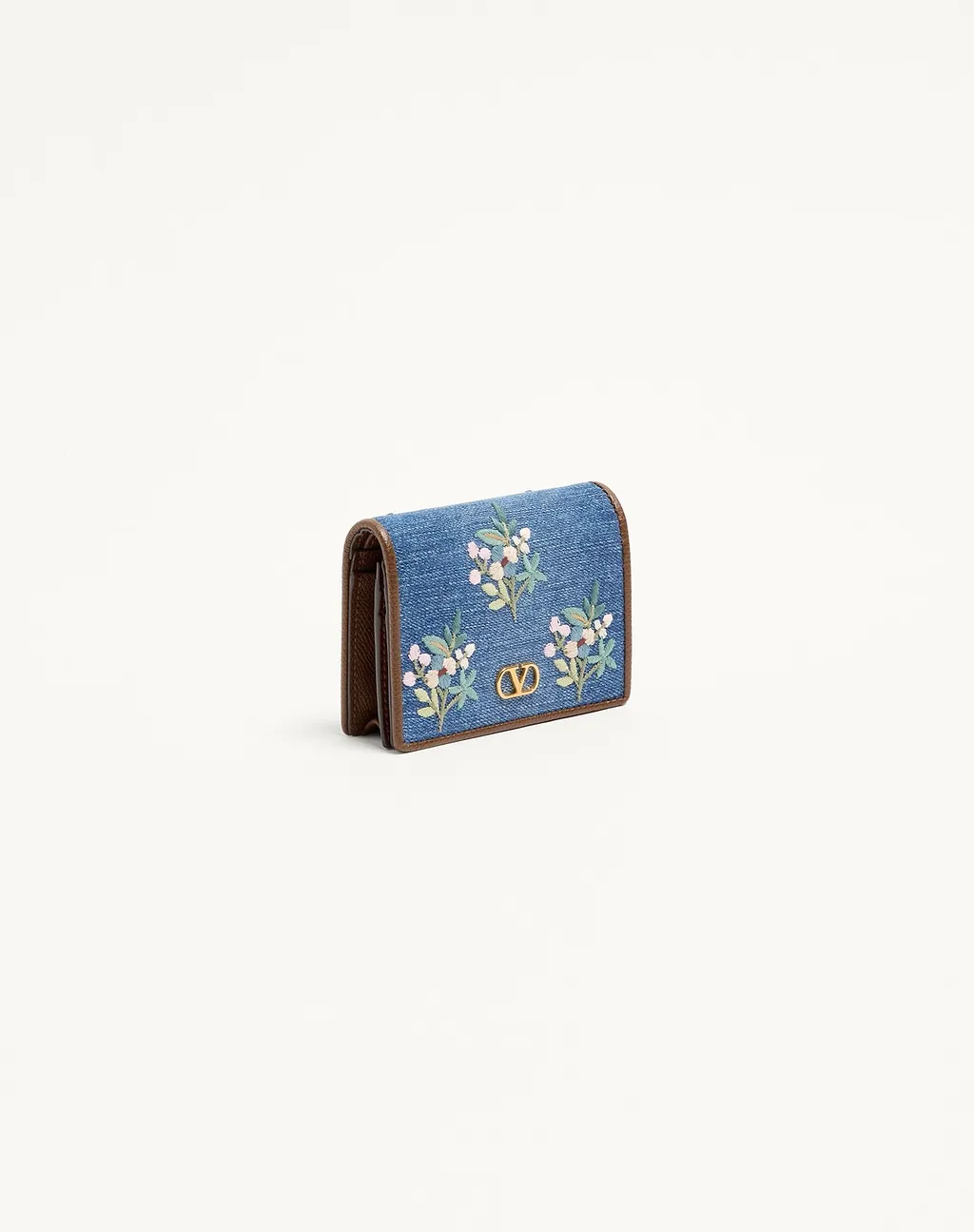 Valentino Vlogo Signature Denim Wallet