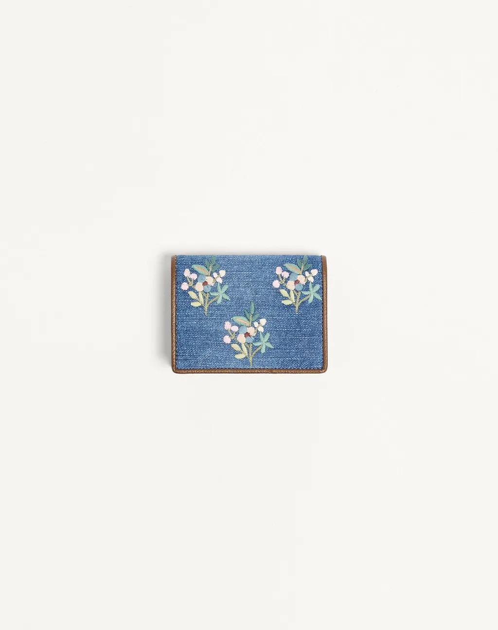 Valentino Vlogo Signature Denim Wallet