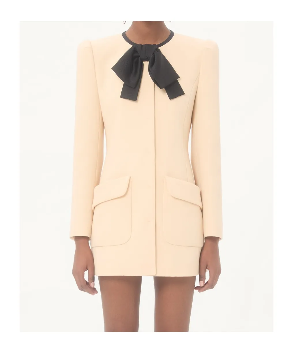 Valentino Bow Detailed Caban Coat