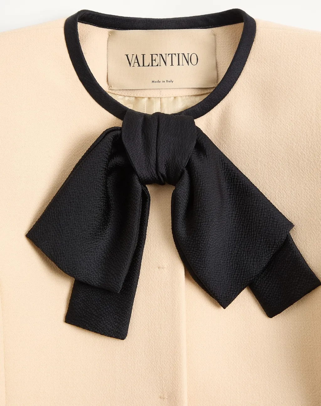 Valentino Bow Detailed Caban Coat