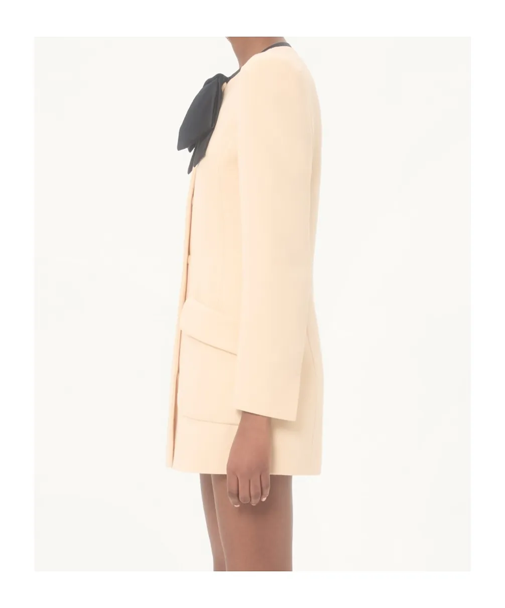 Valentino Bow Detailed Caban Coat