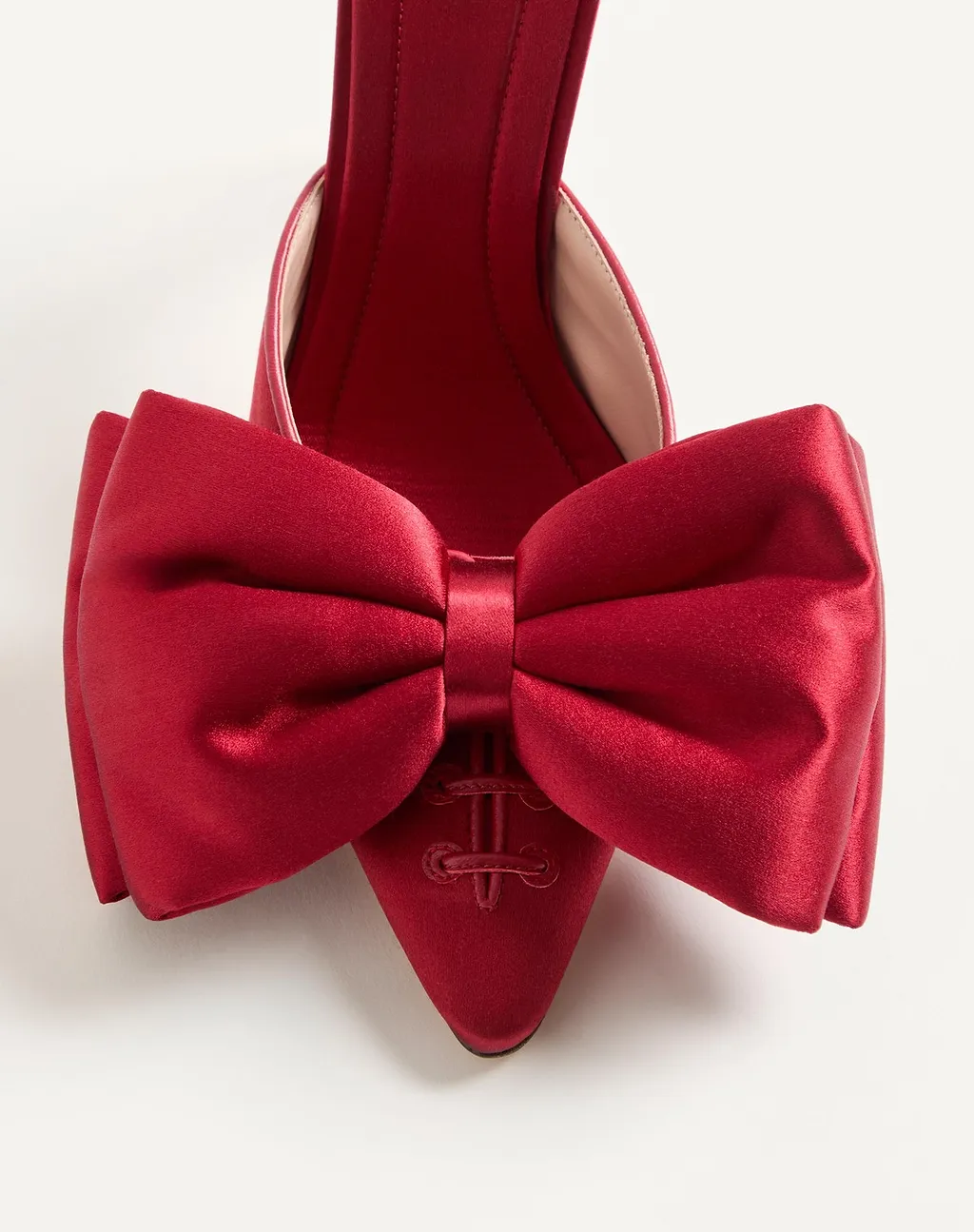 Valentino Yolande Satin Bow Detailed Mules