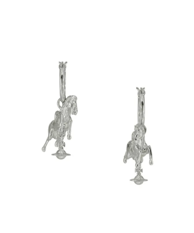 Horse Hoop Earrings