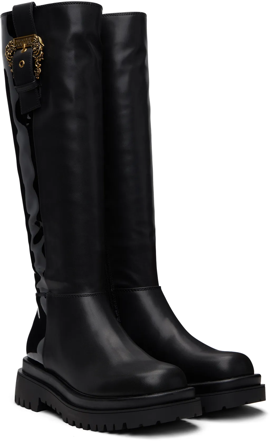 Versace Jeans Couture Baroque Buckle Boots