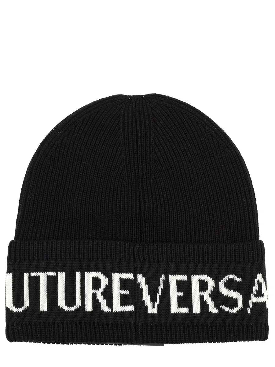 Versace Jeans Couture Logo Beanie Hat