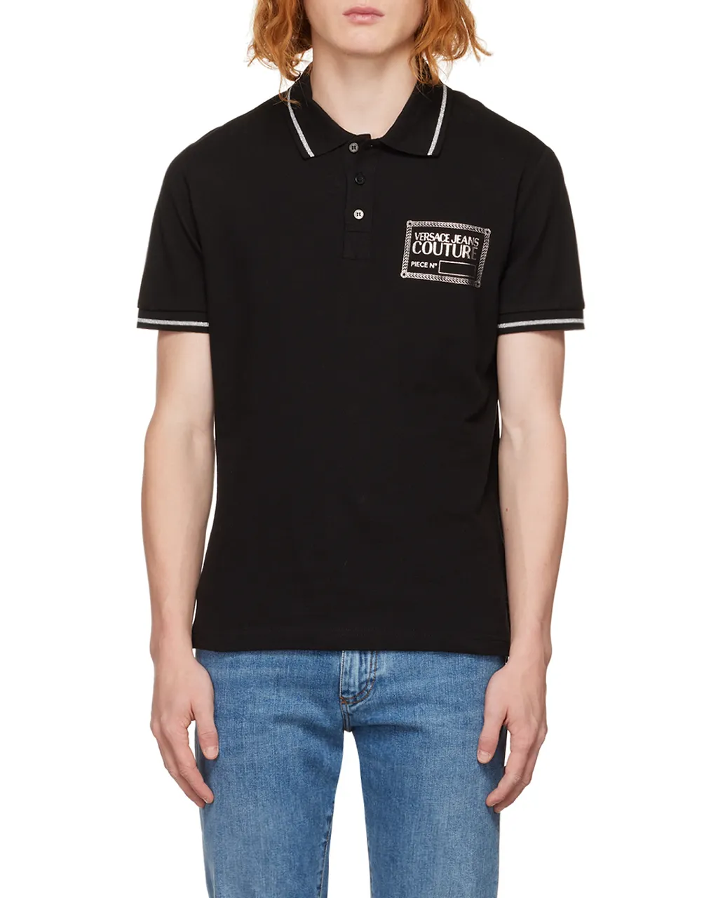 Versace Jeans Couture Logo Patch Polo Shirt