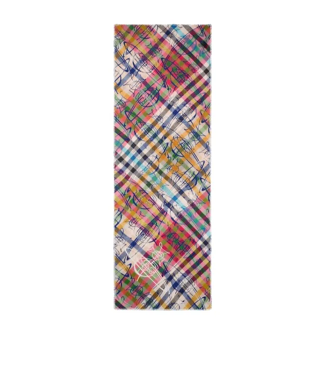 Multi-Check Tartan Scarf