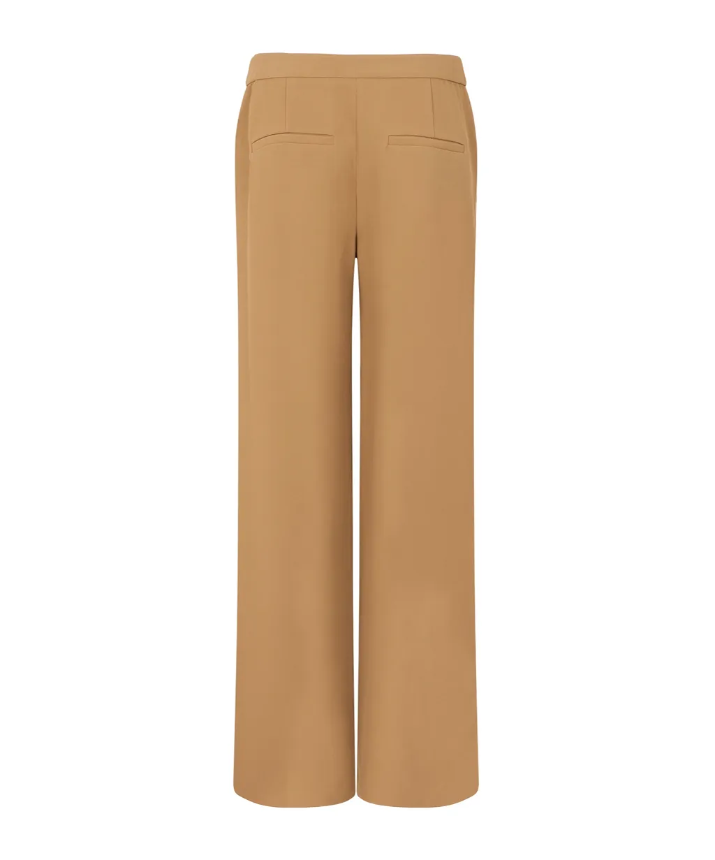 Veronica Beard Side-Stripe Wide-Leg Pants