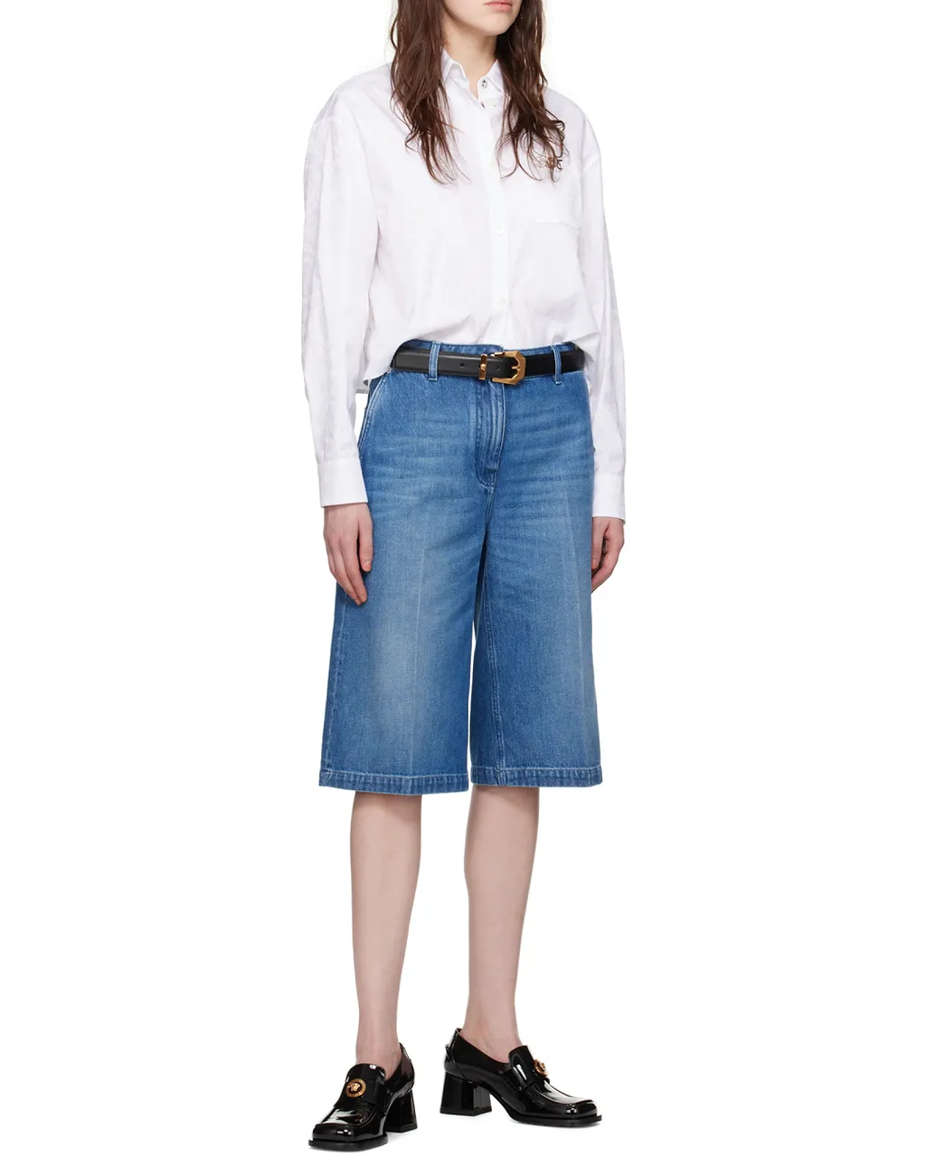 Alia 55Mm Leather Loafers