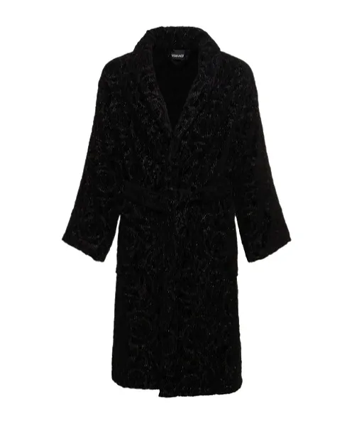 Baroque Lace-Up Bathrobe