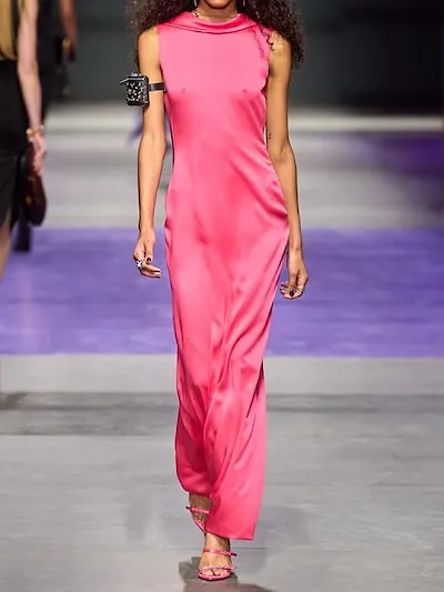 Backless Mid-Length Dress