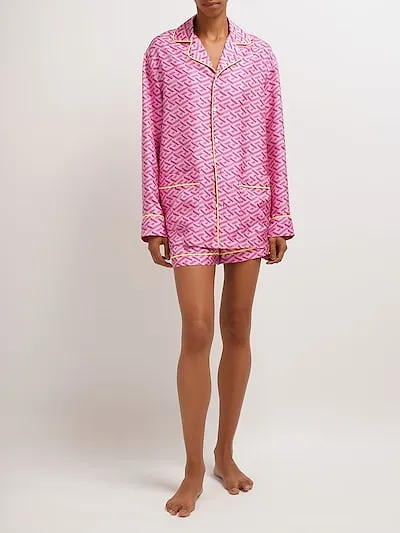 Letter Combination Twill Shirt