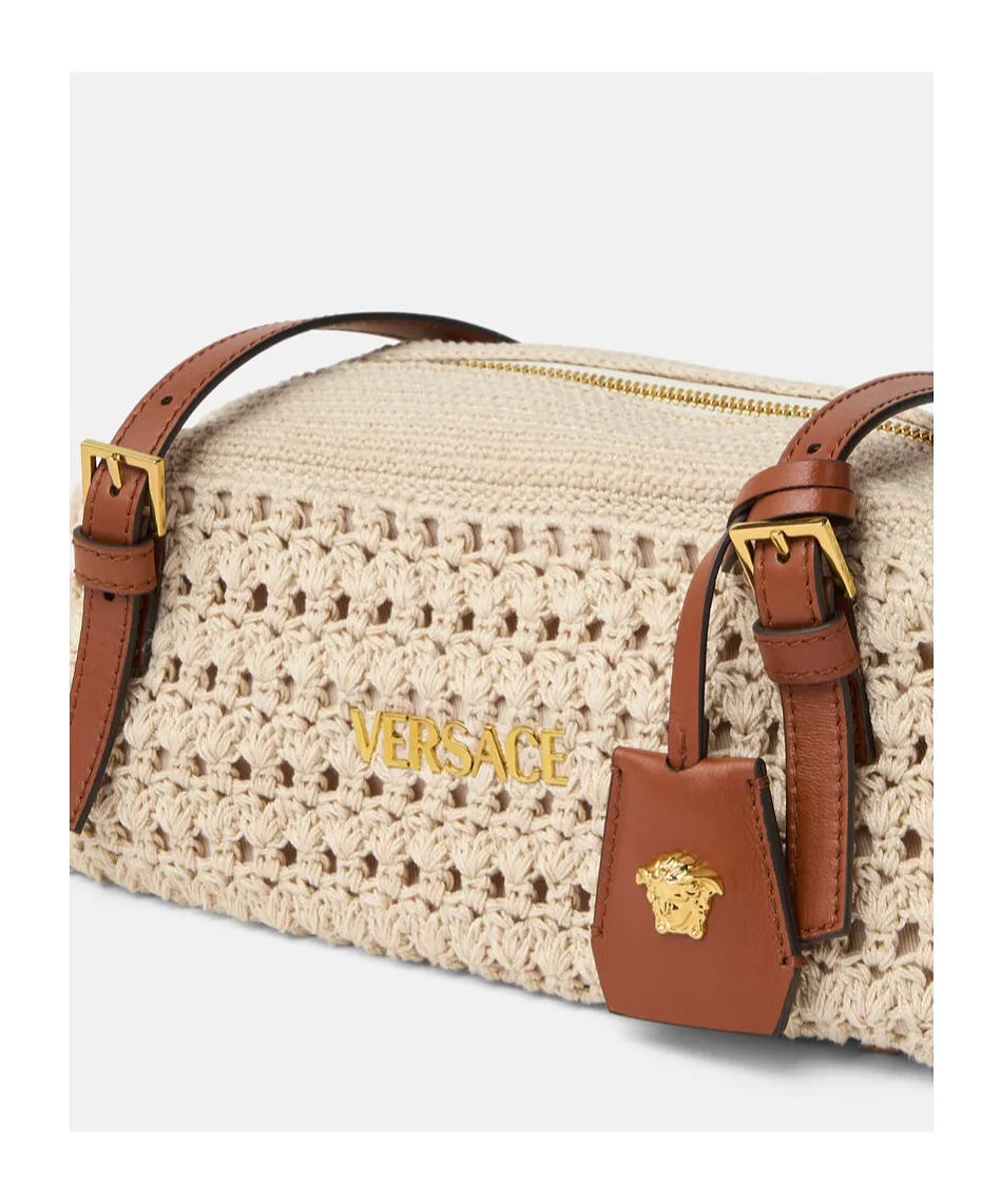 Versace Logo-Tag Bowling Bag