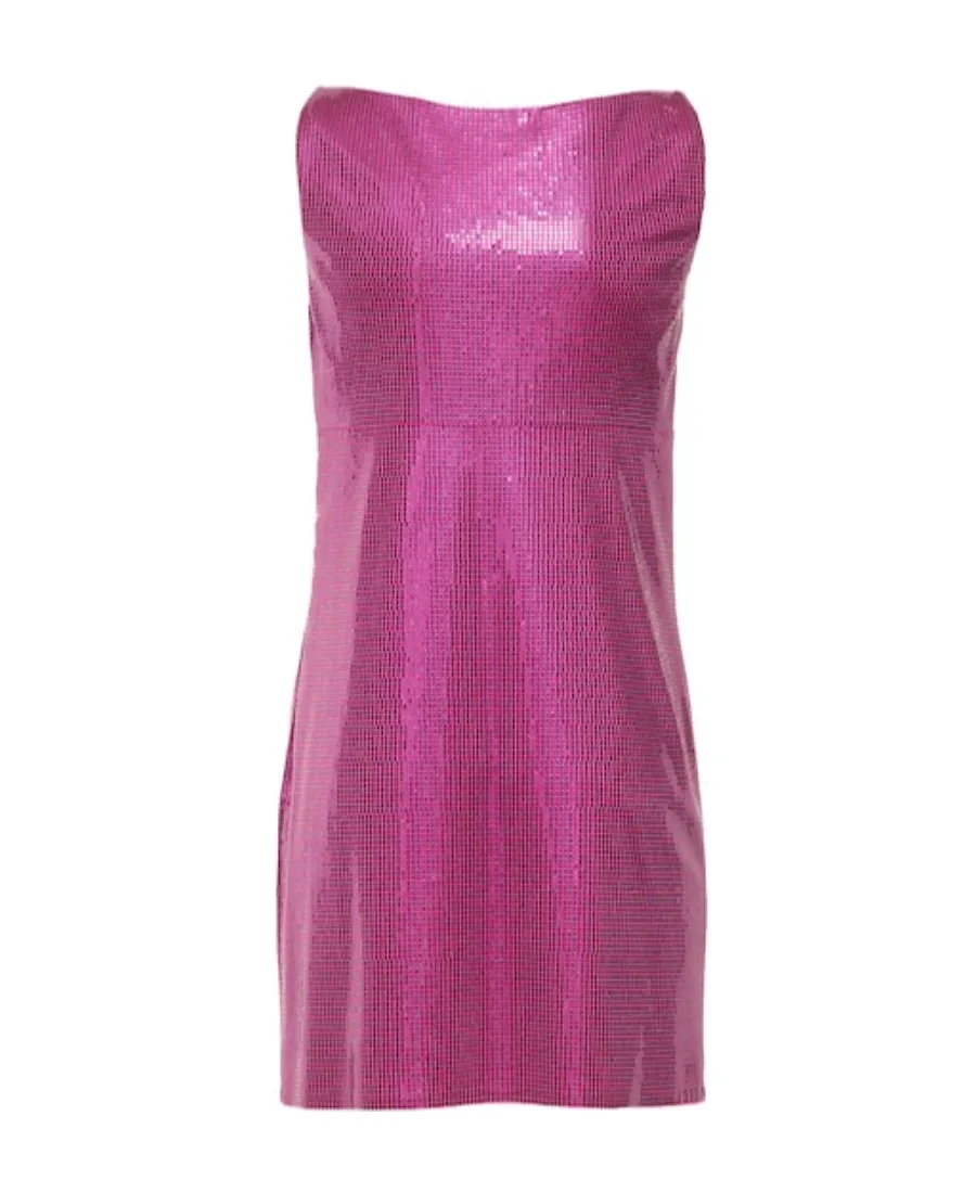 Embellished Viscose Mini Dress