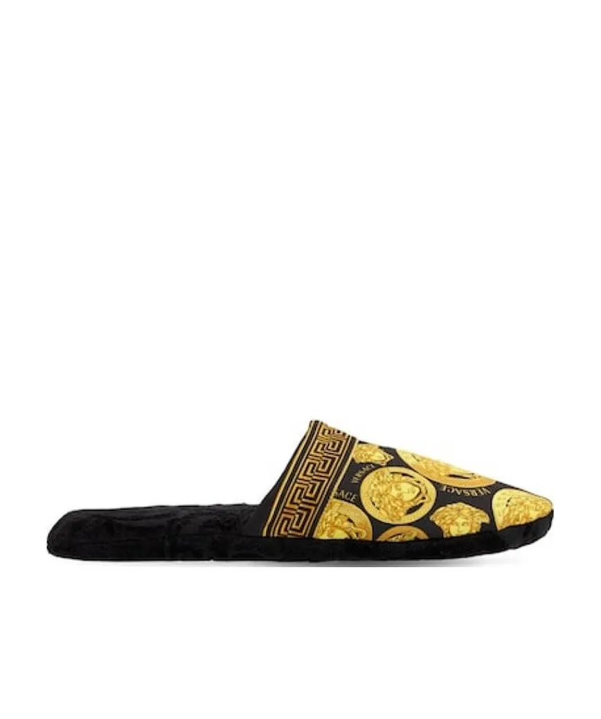 Logo Printed Cotton Slippers