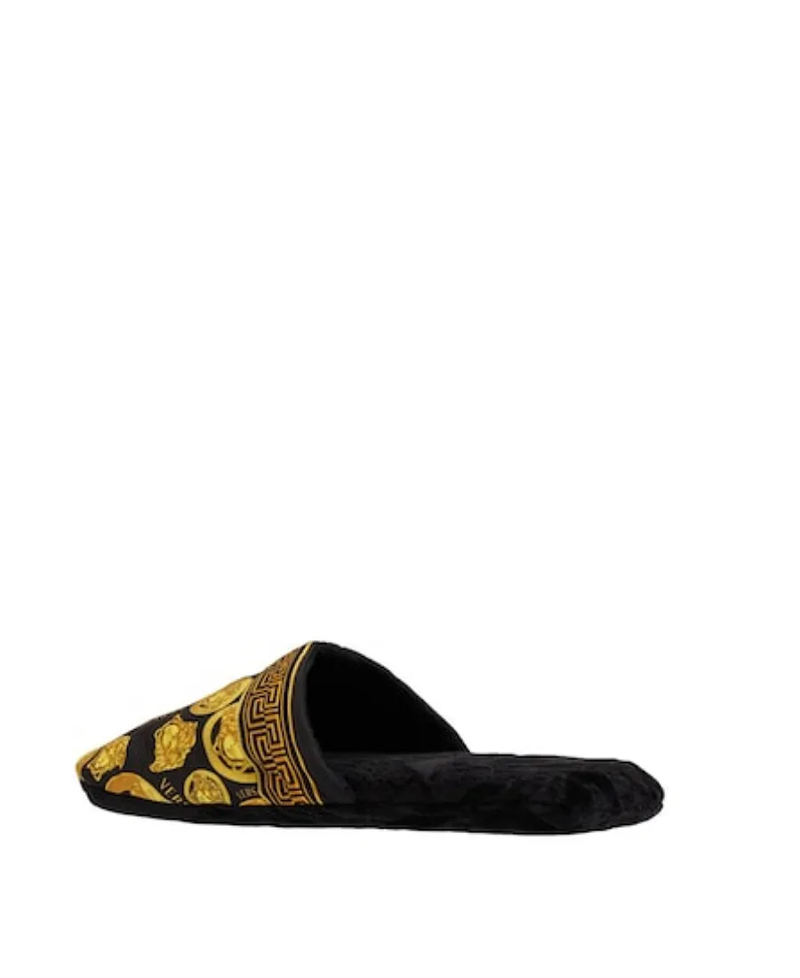 Logo Printed Cotton Slippers