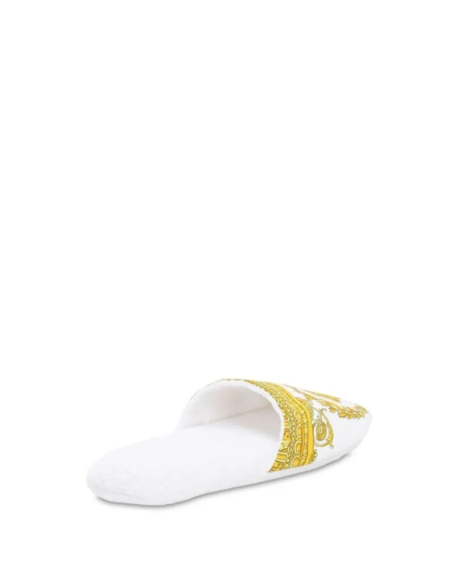 Logo Printed Cotton Slippers
