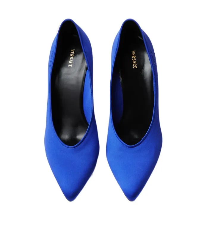 Versace Pointed-Toe Slip-On Pumps