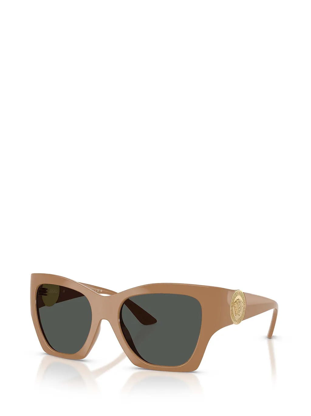 Medusa-Embellished Oversized Sunglasses