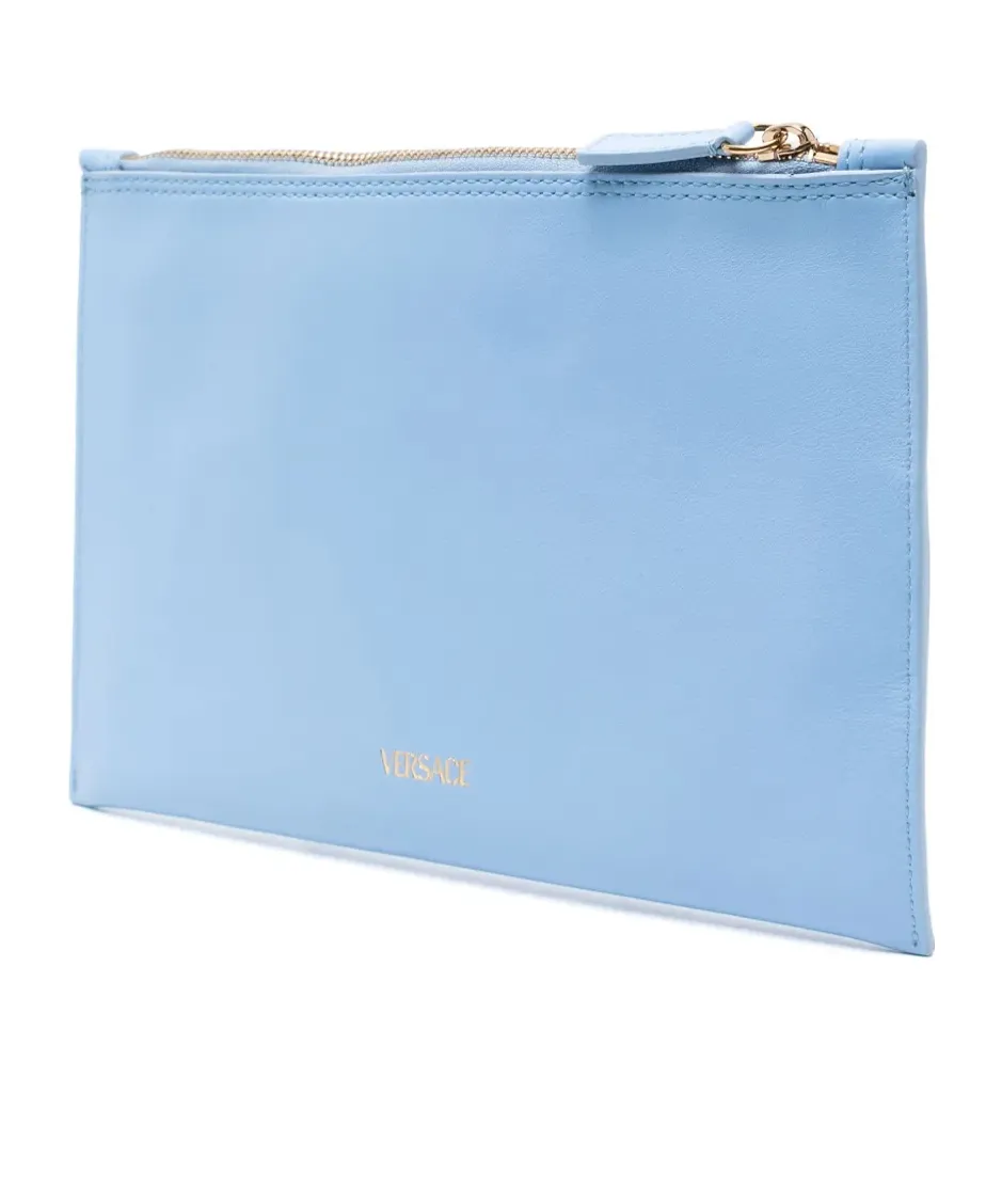 Medusa-Plaque Clutch Bag