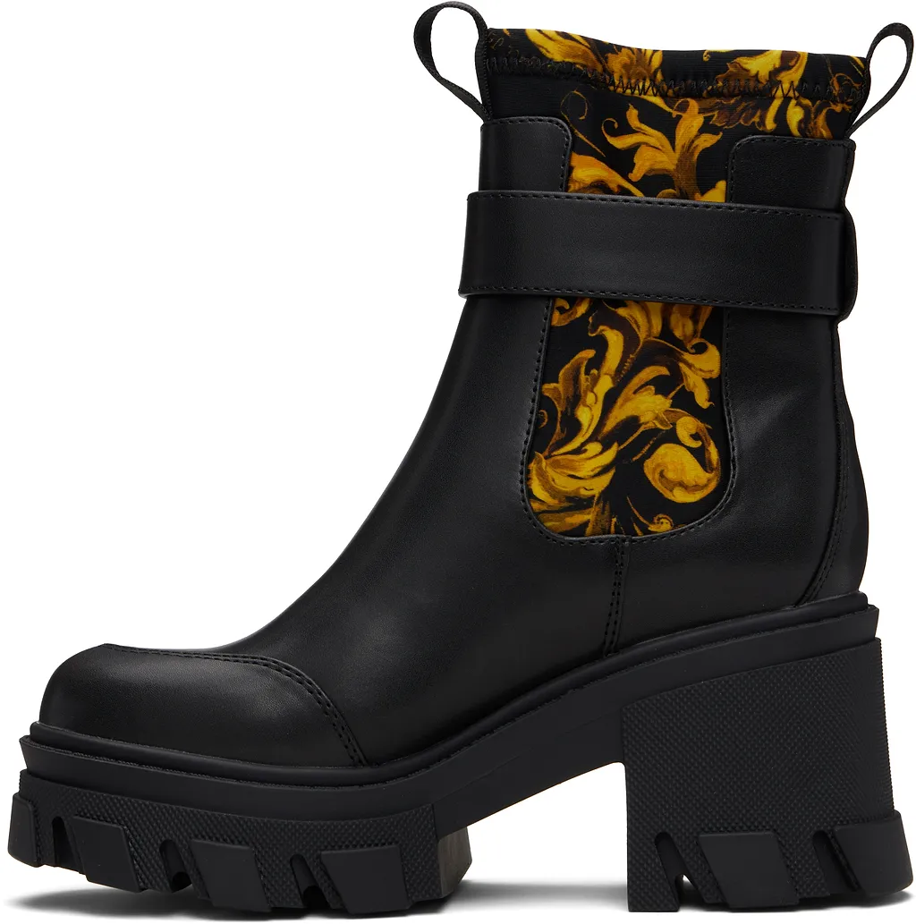 Buckle-Detail Platform Boots
