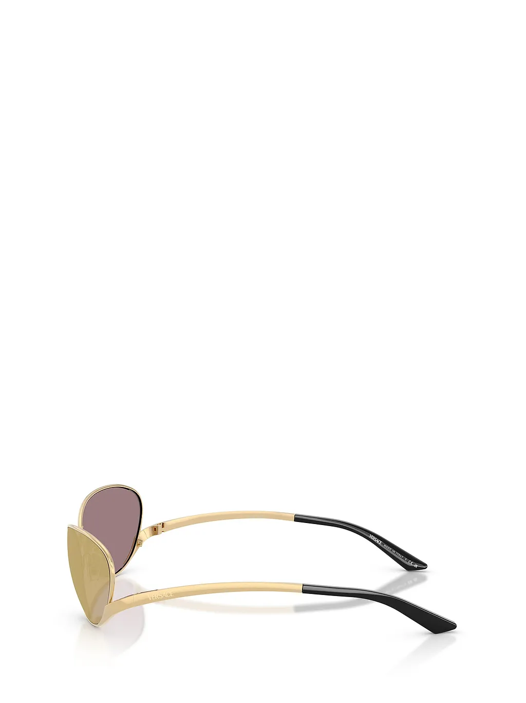 Metallic Oval-Frame Sunglasses
