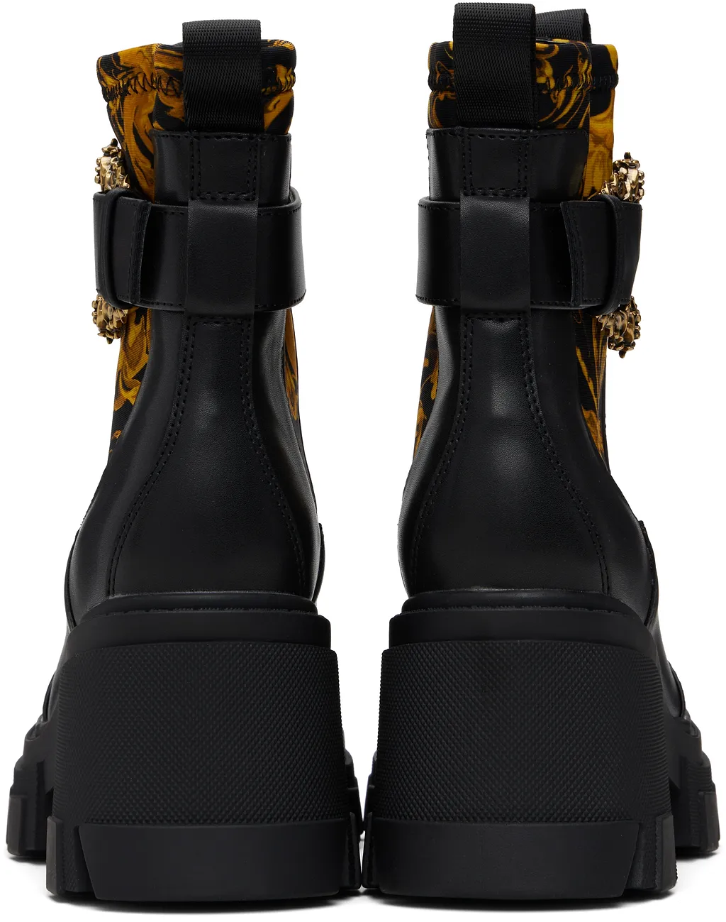 Buckle-Detail Platform Boots