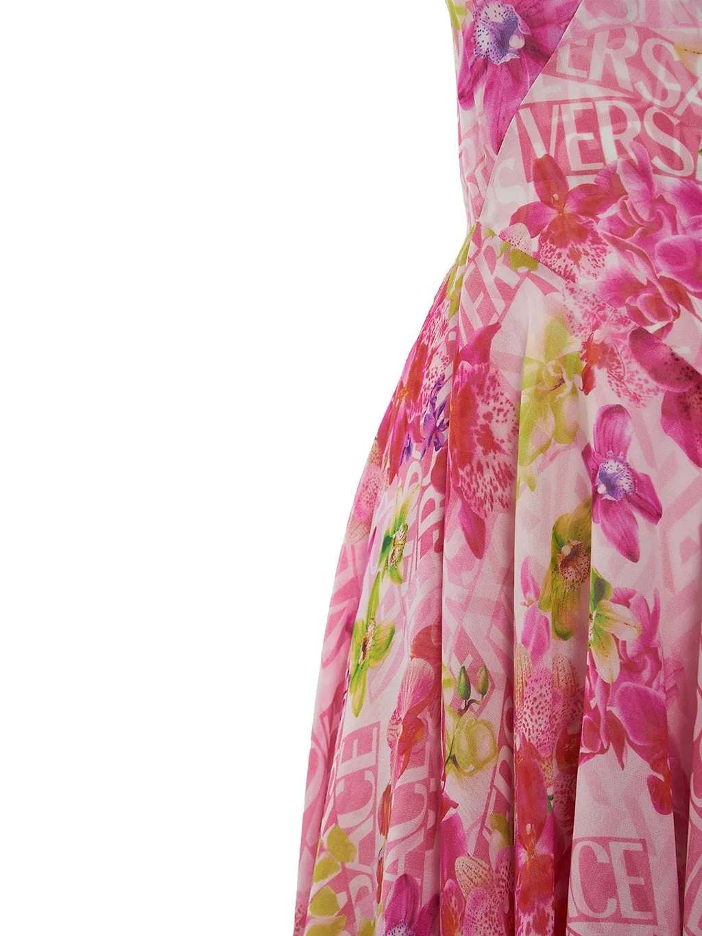 Orchid Print Mini Dress