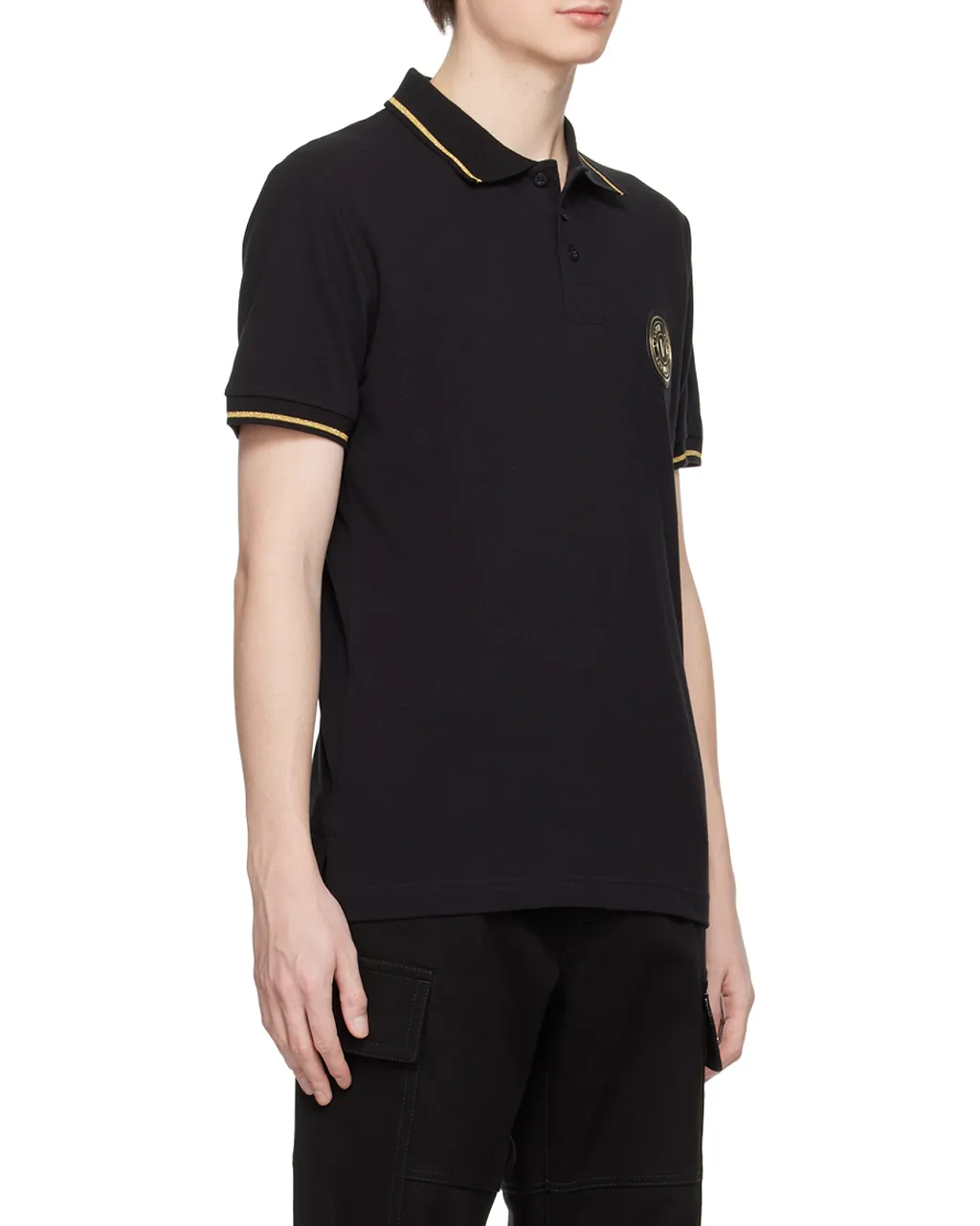 Chest Logo-Patch Polo Shirt