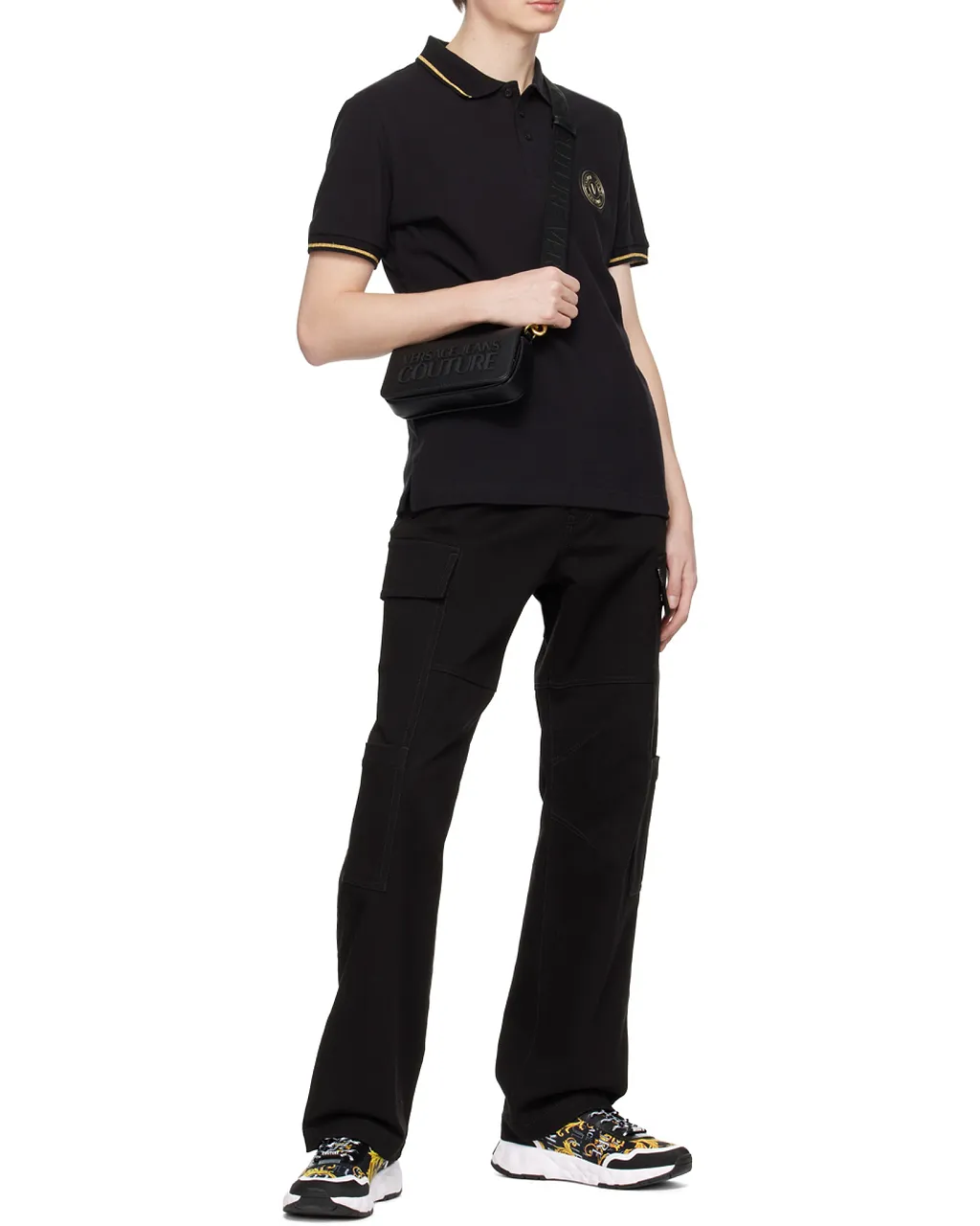 Chest Logo-Patch Polo Shirt