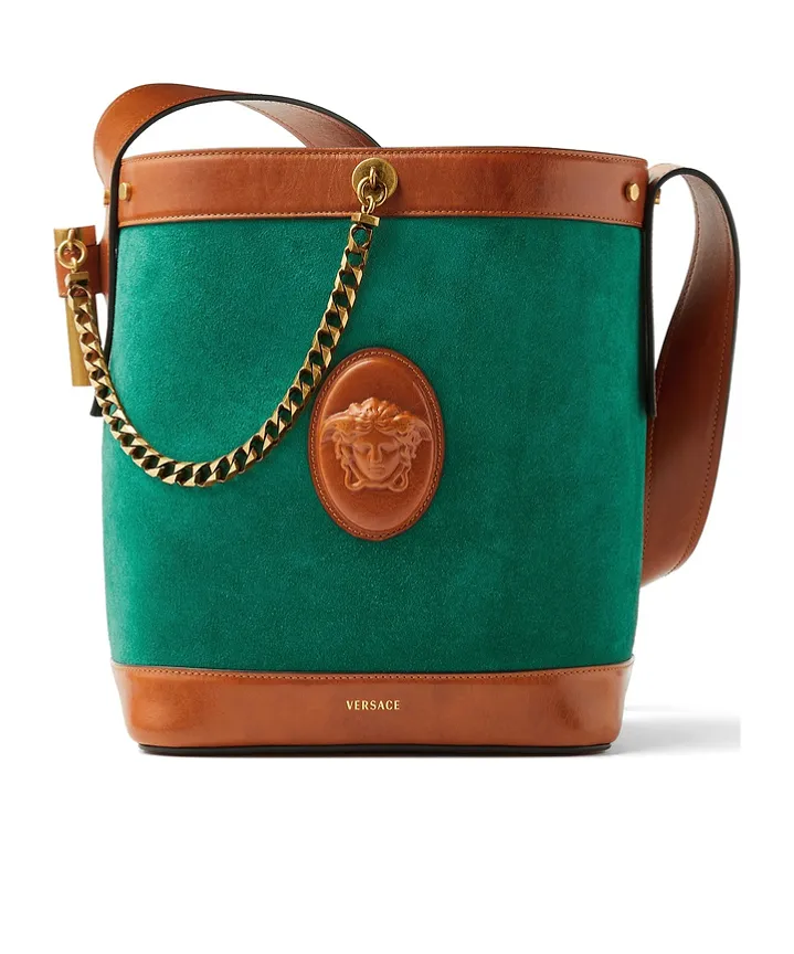 Versace Pivot Small Bucket Bag
