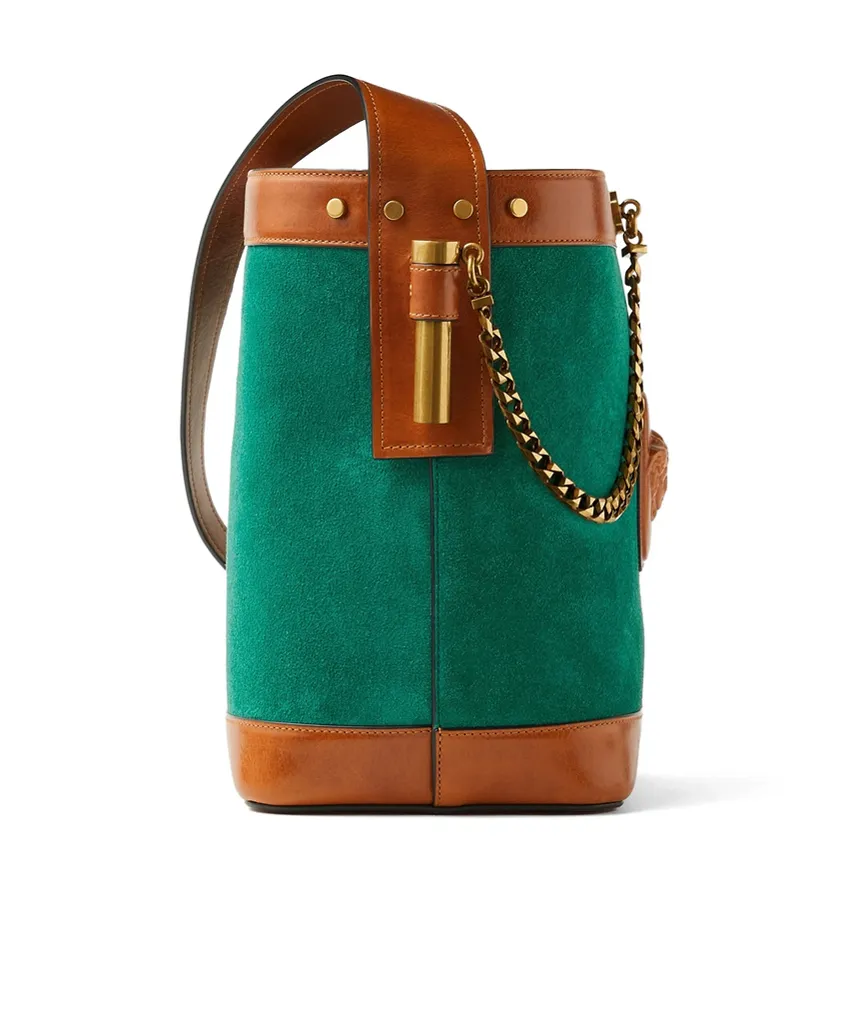 Versace Pivot Small Bucket Bag