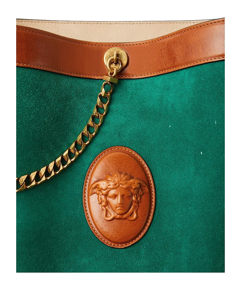 Versace Pivot Small Bucket Bag