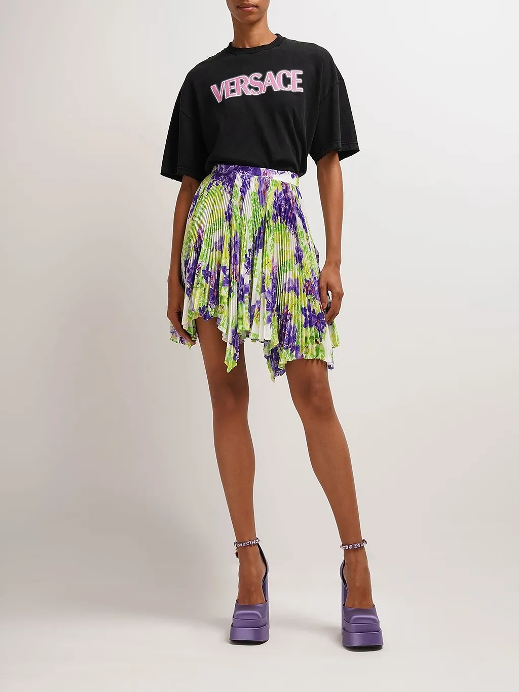 Pleated Mini Skirt